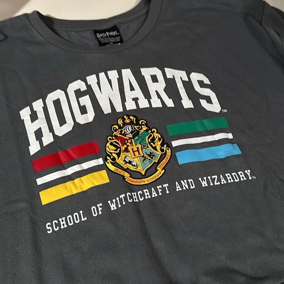 Harry Potter Hogwarts Pullover In Heather Grey - Picture 10 of 10